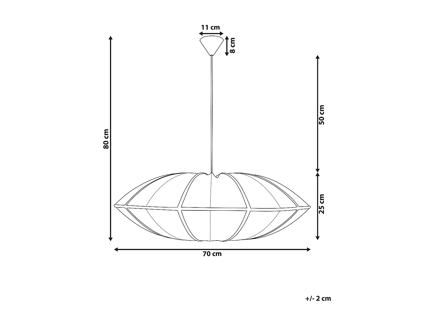 Hängelampe GUASARE Weiss