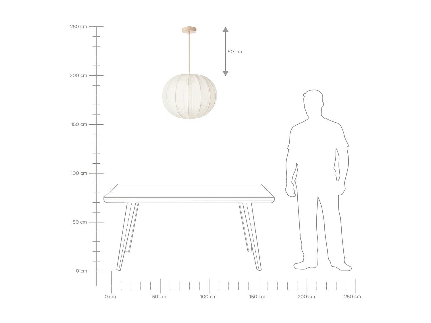 Lampadario MARIETA Bianco