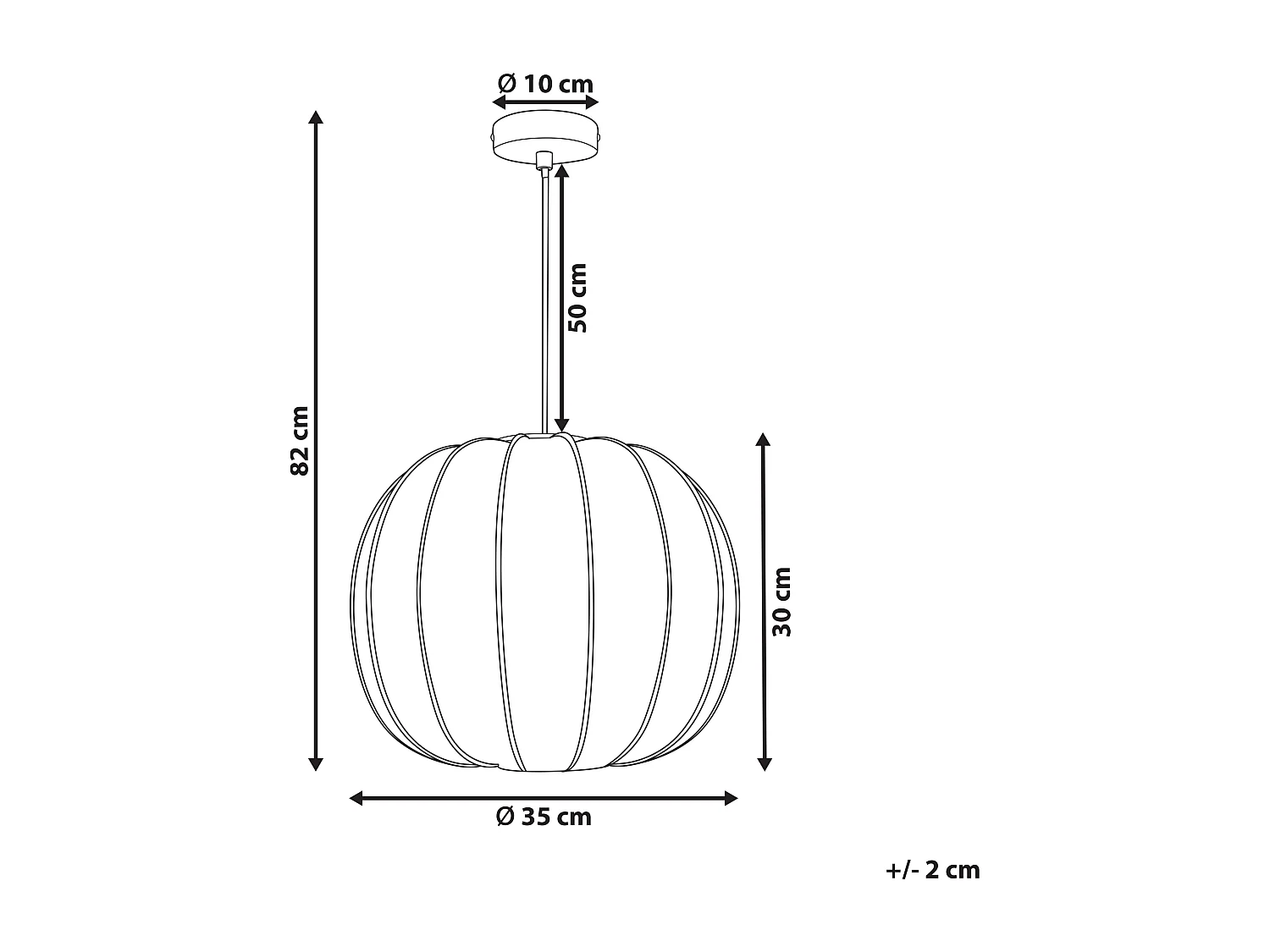 Lampe suspension MARIETA Blanc