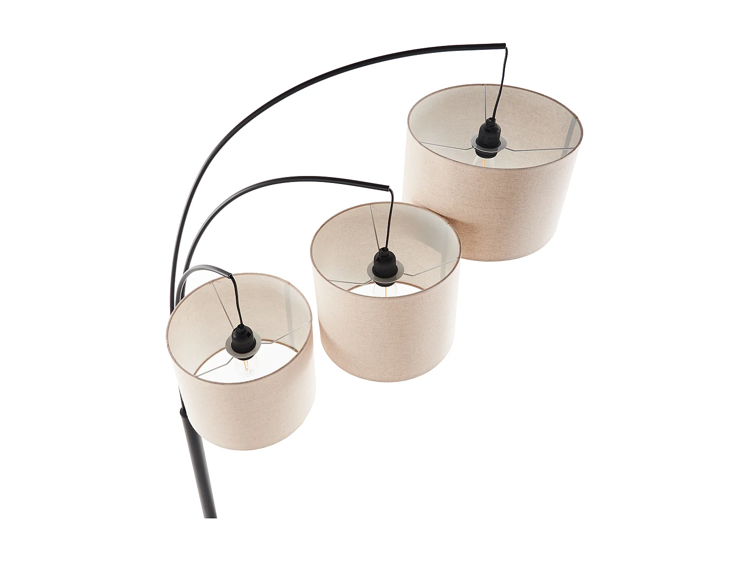 Candeeiro de pé CARONI Linho Creme