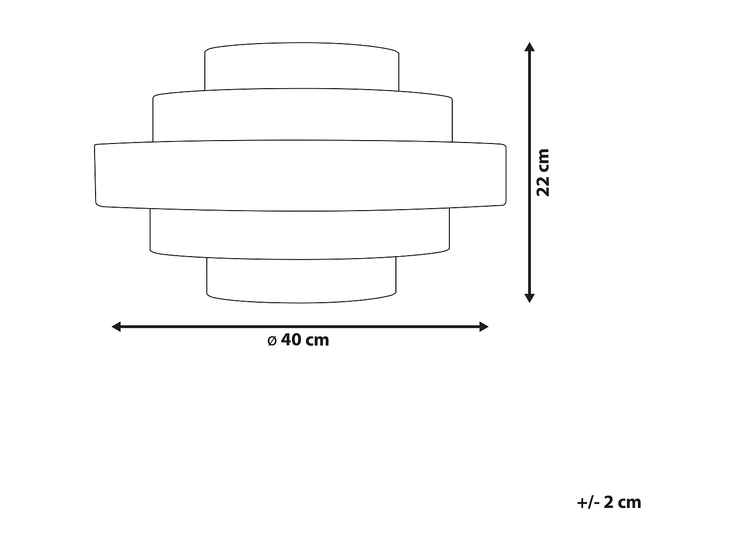 Lampa sufitowa EREBATO Len Brązowy