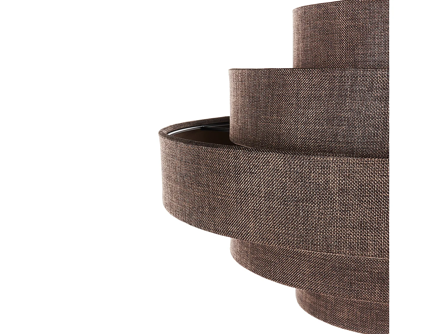 Lampa sufitowa EREBATO Len Brązowy