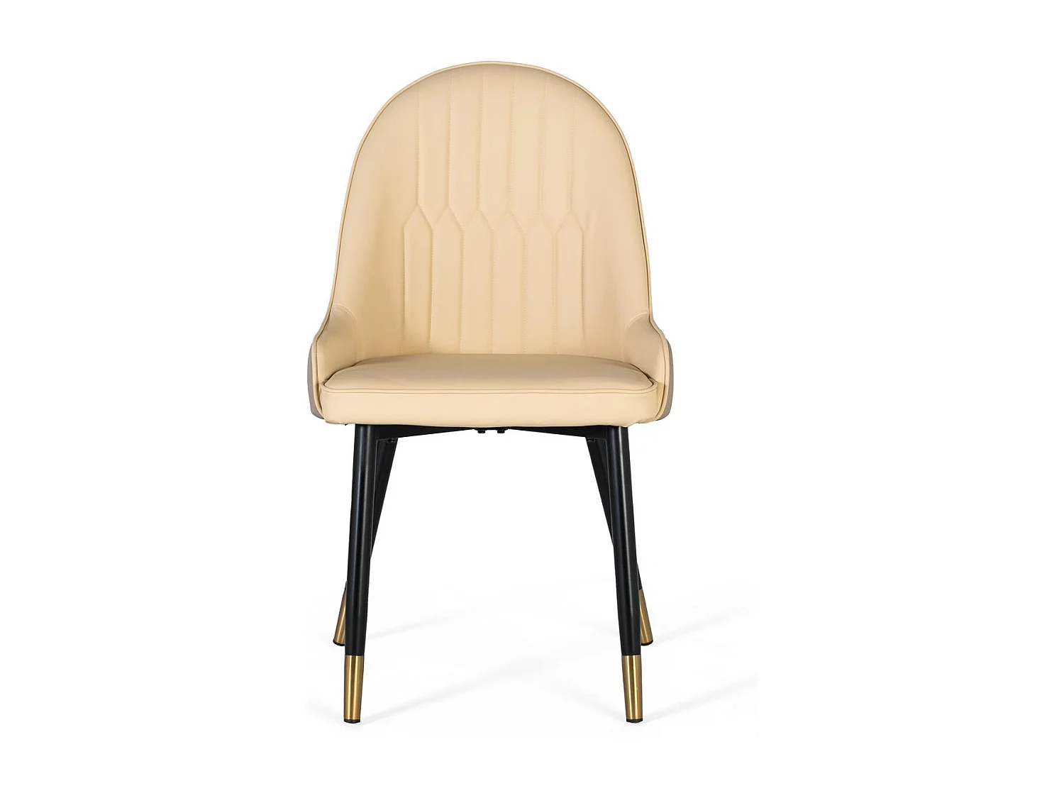 Set van 4 stoelen bekleed met fluweel en stalen structuur