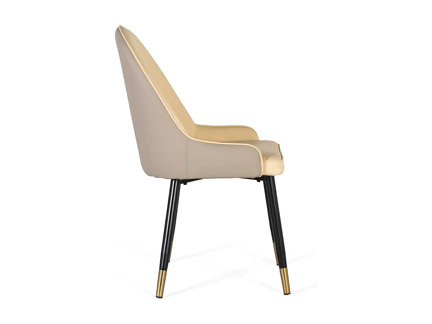 Set van 4 stoelen bekleed met fluweel en stalen structuur