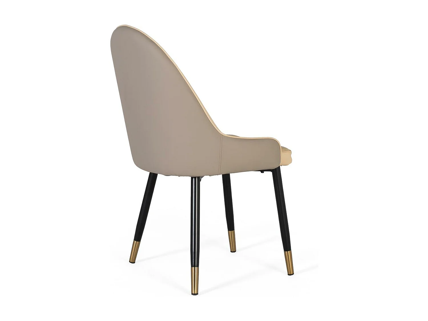 Set van 4 stoelen bekleed met fluweel en stalen structuur