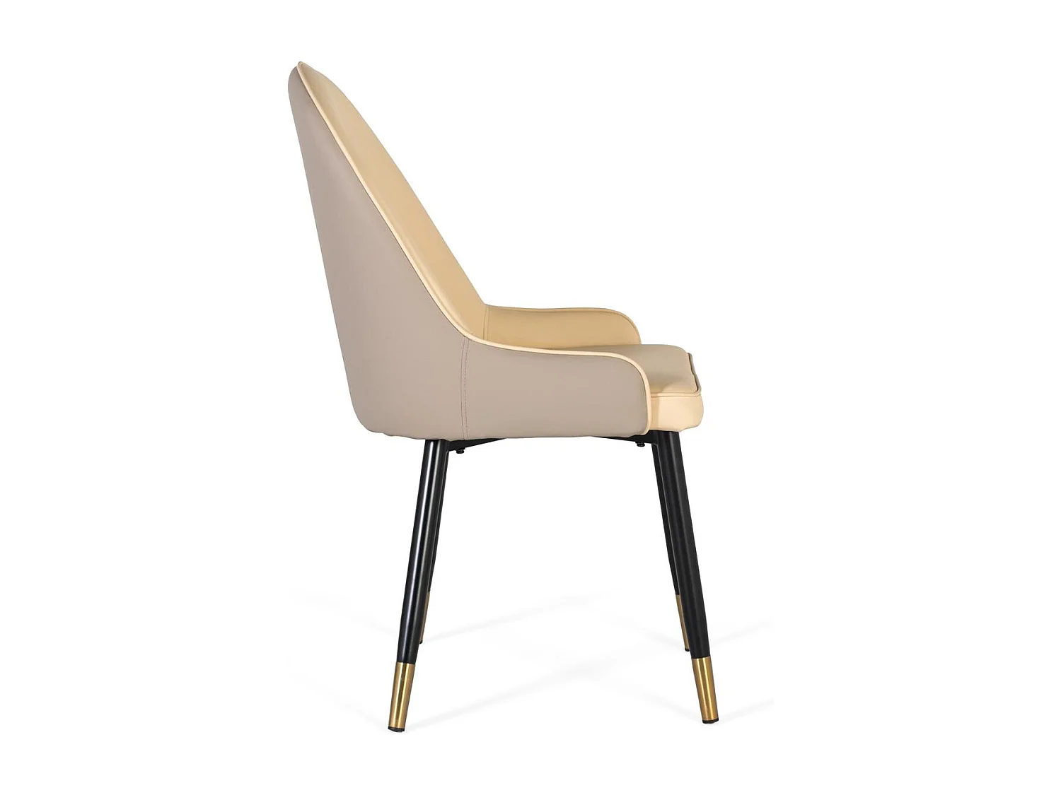 Ensemble de 4 chaises recouvertes de velours et structure en acier