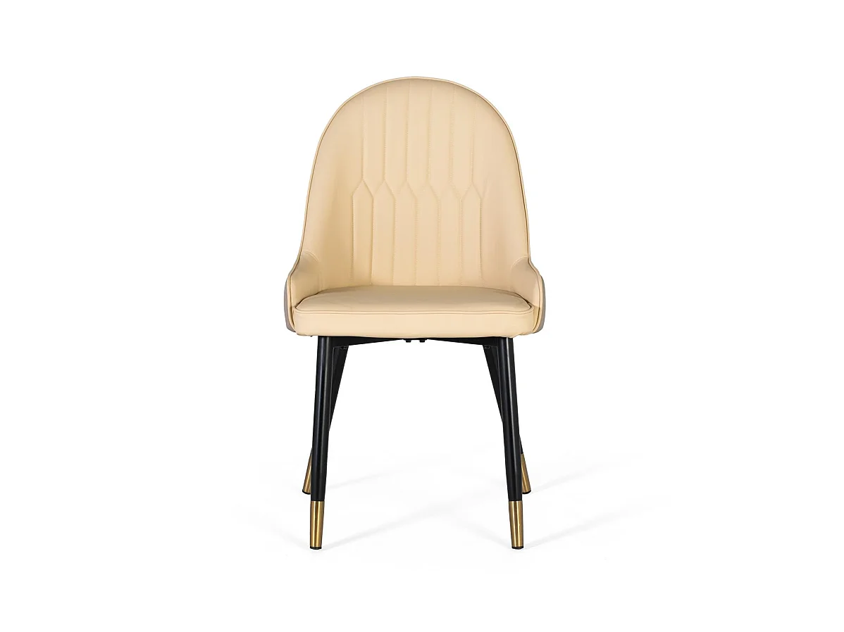 PU-gepolsterter Stuhl, 50 cm, moderner Stil - 91 x 49 x 57
