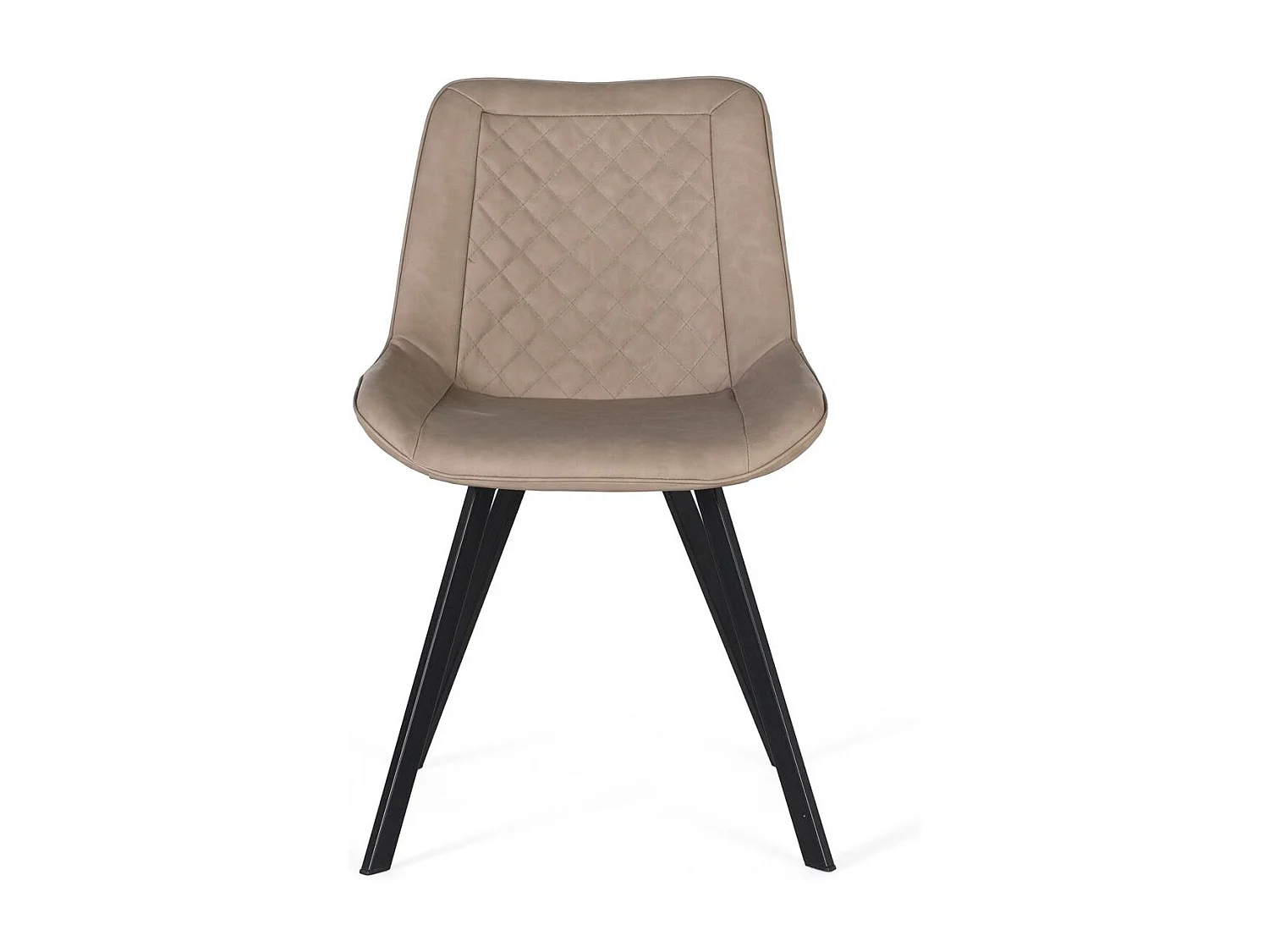 Ensemble van 2 beige chaise longues