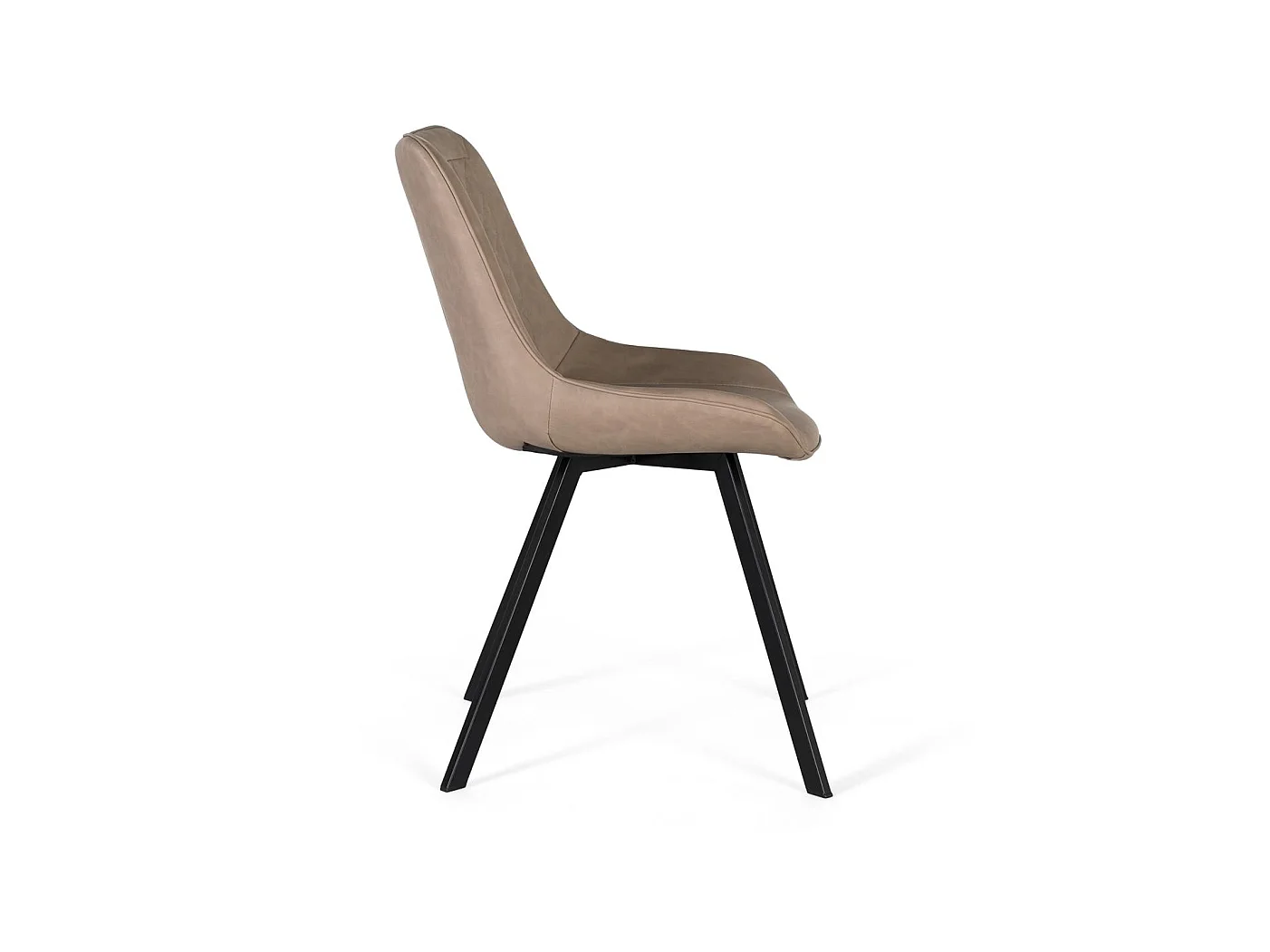 Krzesło tapicerowane PU 52 cm, styl współczesny - 84x52x57
