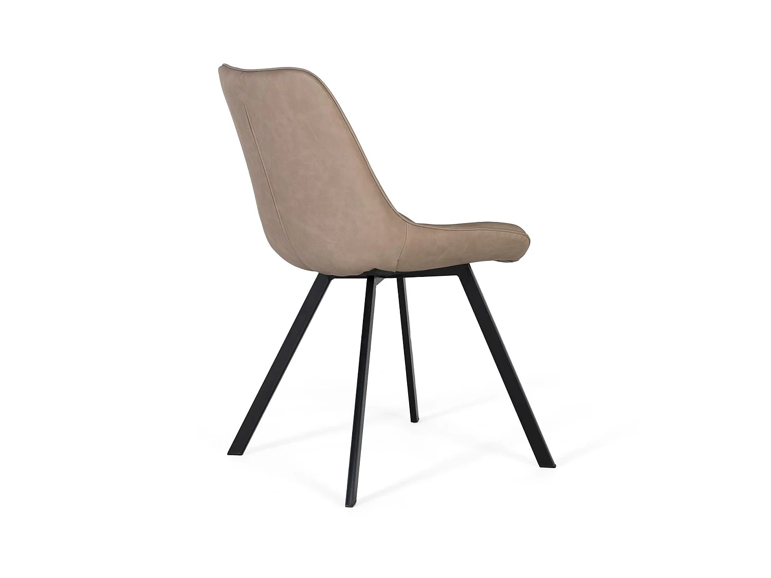 Krzesło tapicerowane PU 52 cm, styl współczesny - 84x52x57