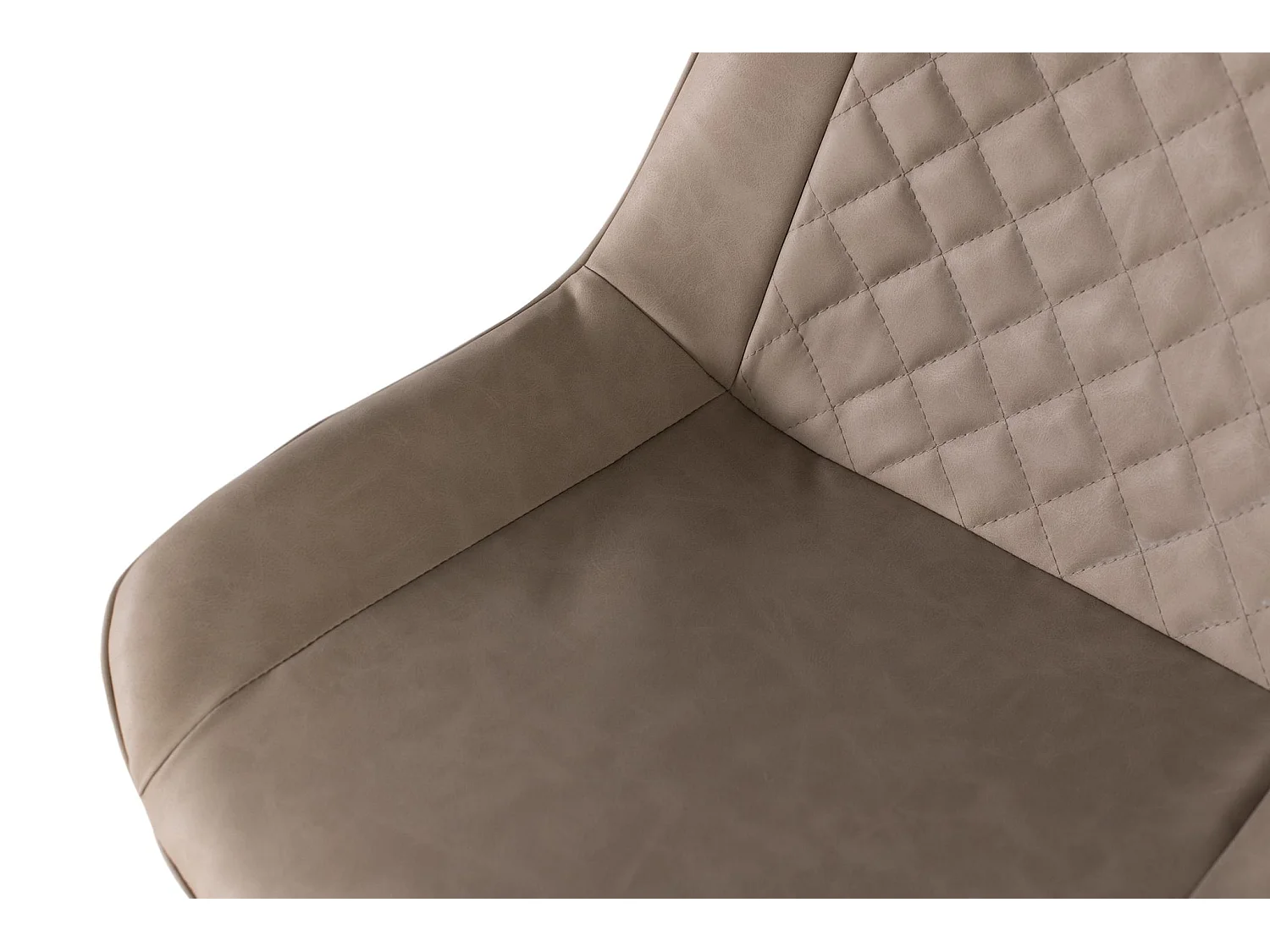 Krzesło tapicerowane PU 52 cm, styl współczesny - 84x52x57