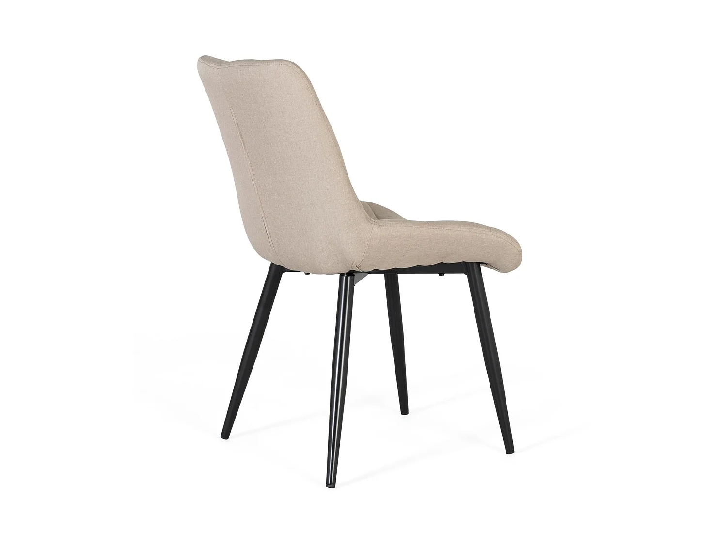 Sæt med 2 stole betrukket med beige stof