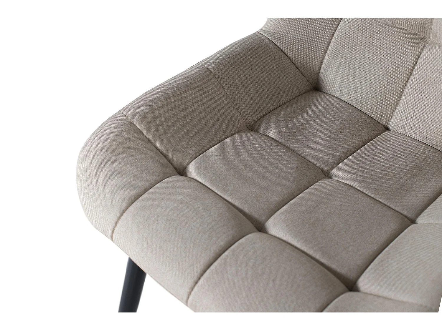 Sæt med 2 stole betrukket med beige stof
