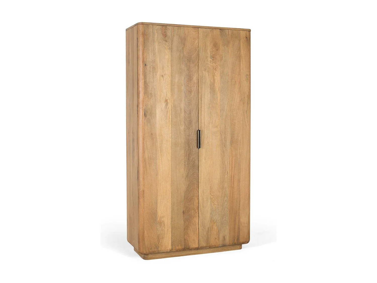 Armoire en bois de manguier aux coins arrondis