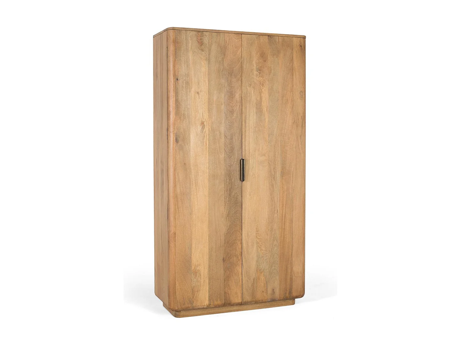 Armoire en bois de manguier aux coins arrondis