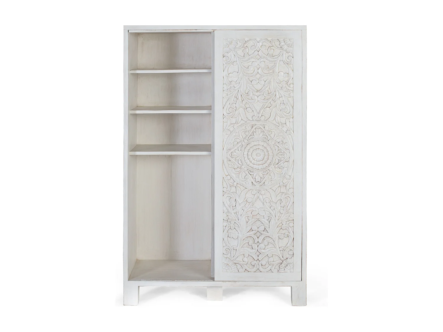 Armadio realizzato in legno di mango con ante scorrevoli