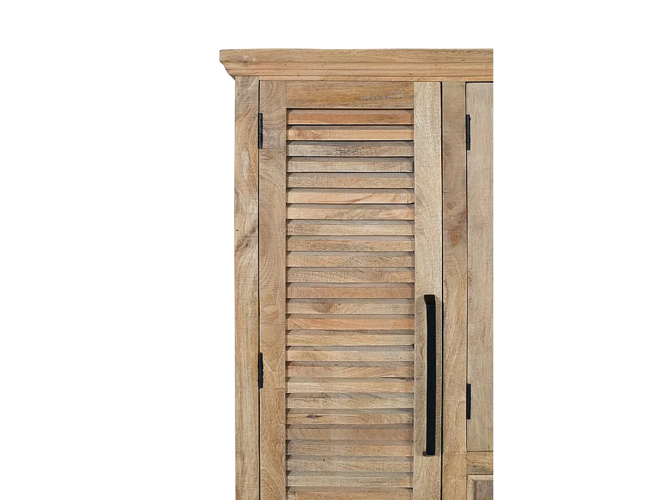 Armoire en bois de manguier masyw z dwoma centralnymi portami
