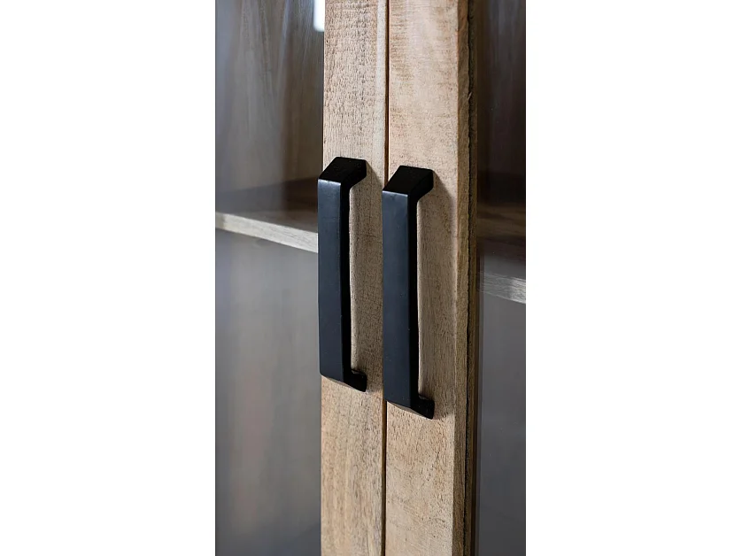 Armoire en bois de manguier masyw z dwoma centralnymi portami