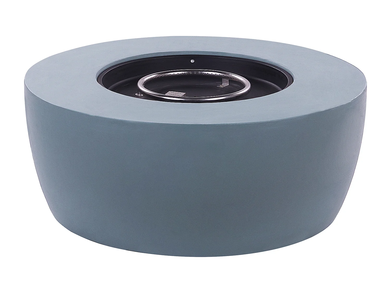 Brasero rond effet béton gris foncé INDUS