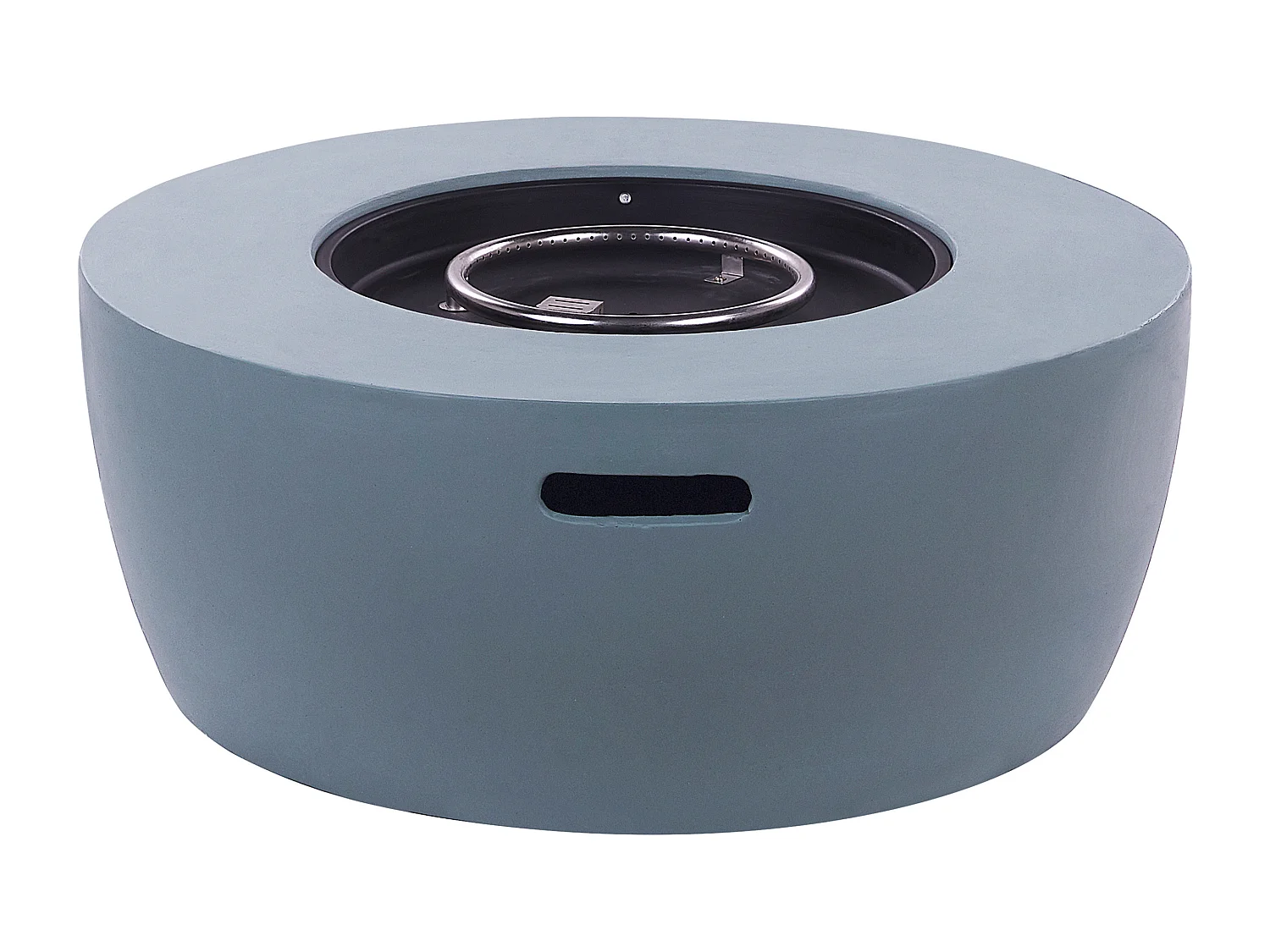 Brasero rond effet béton gris foncé INDUS