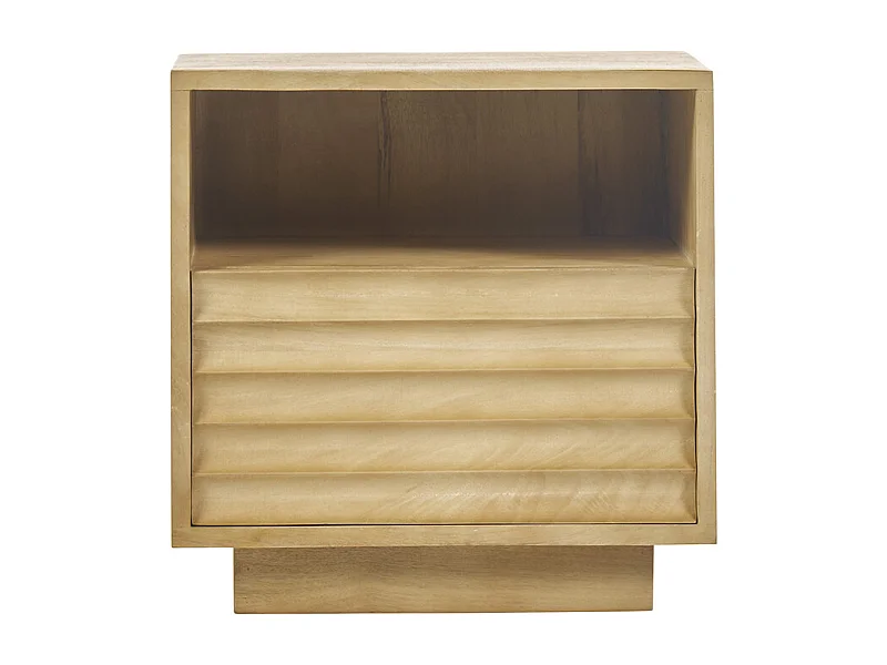 Table de chevet avec tiroir en bois manguier massif MATCHA