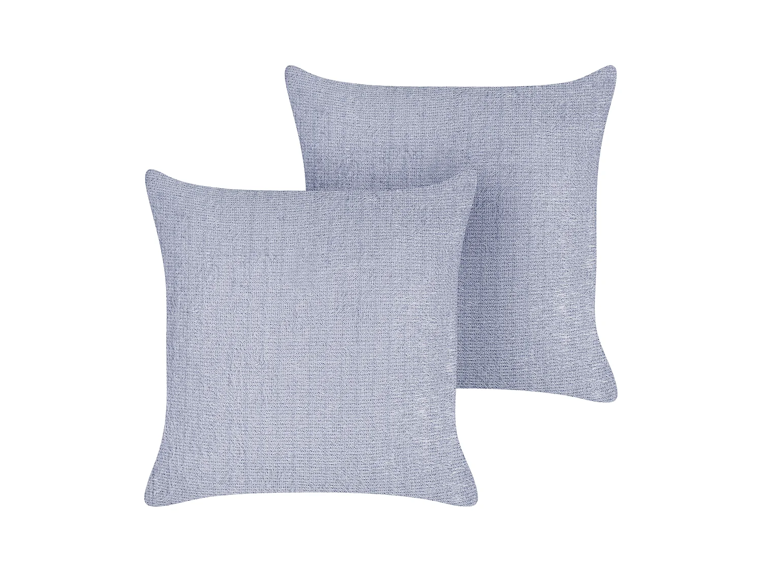 Lot de 2 coussins décoratifs CROSSANDRA 45 x 45 cm Violet Unicolore