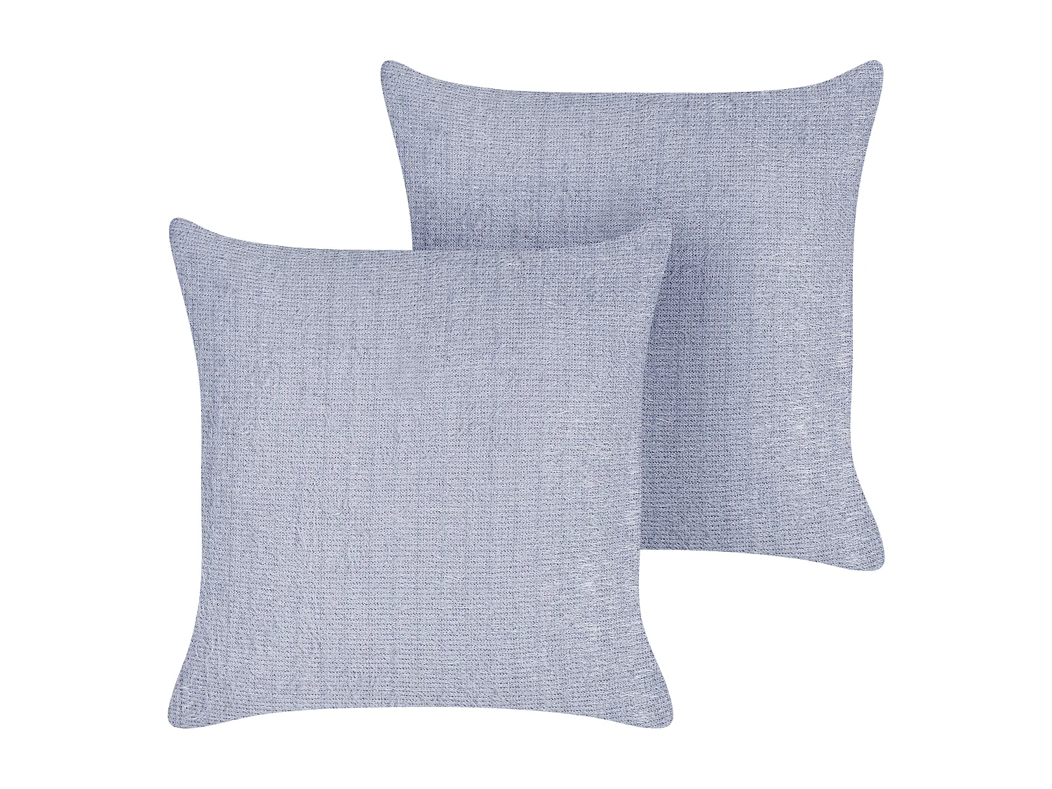 Set di 2 cuscini CROSSANDRA 45 x 45 cm Viola Tinta unita