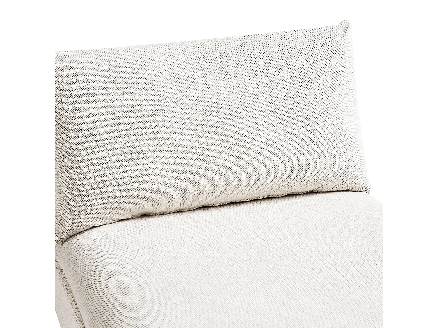 Chaise longue VIZILLE Stof Gebroken wit