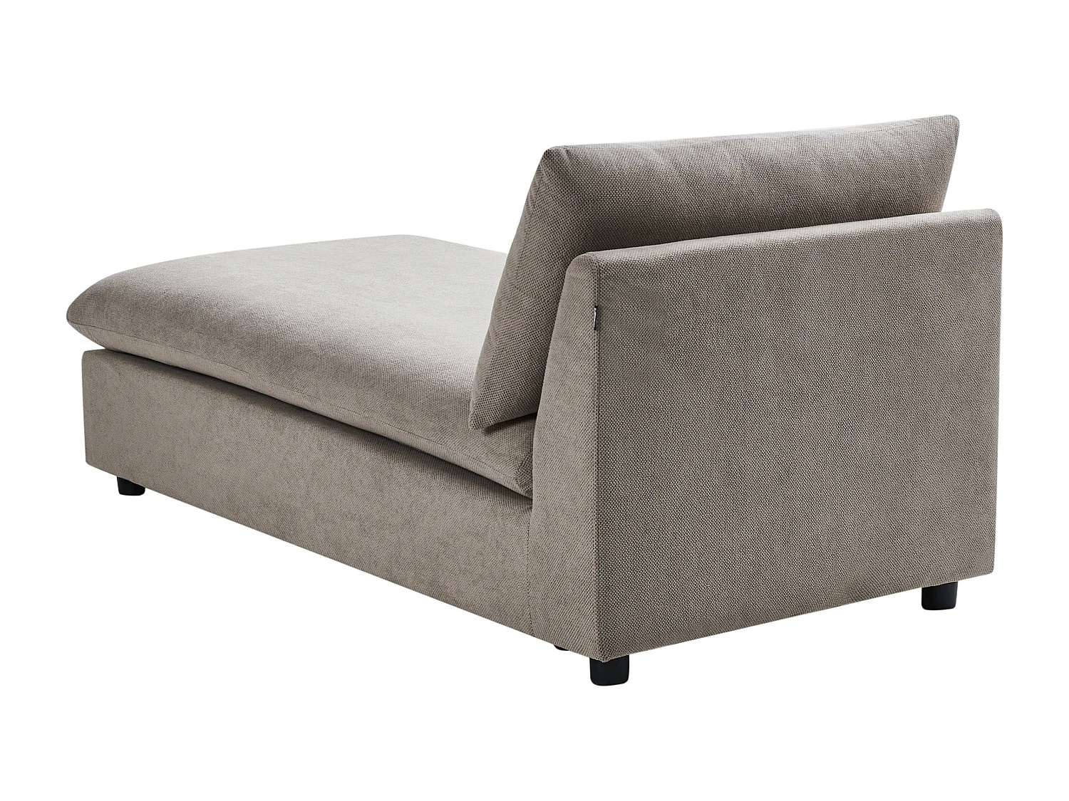 Chaise longue VIZILLE Tissu Taupe