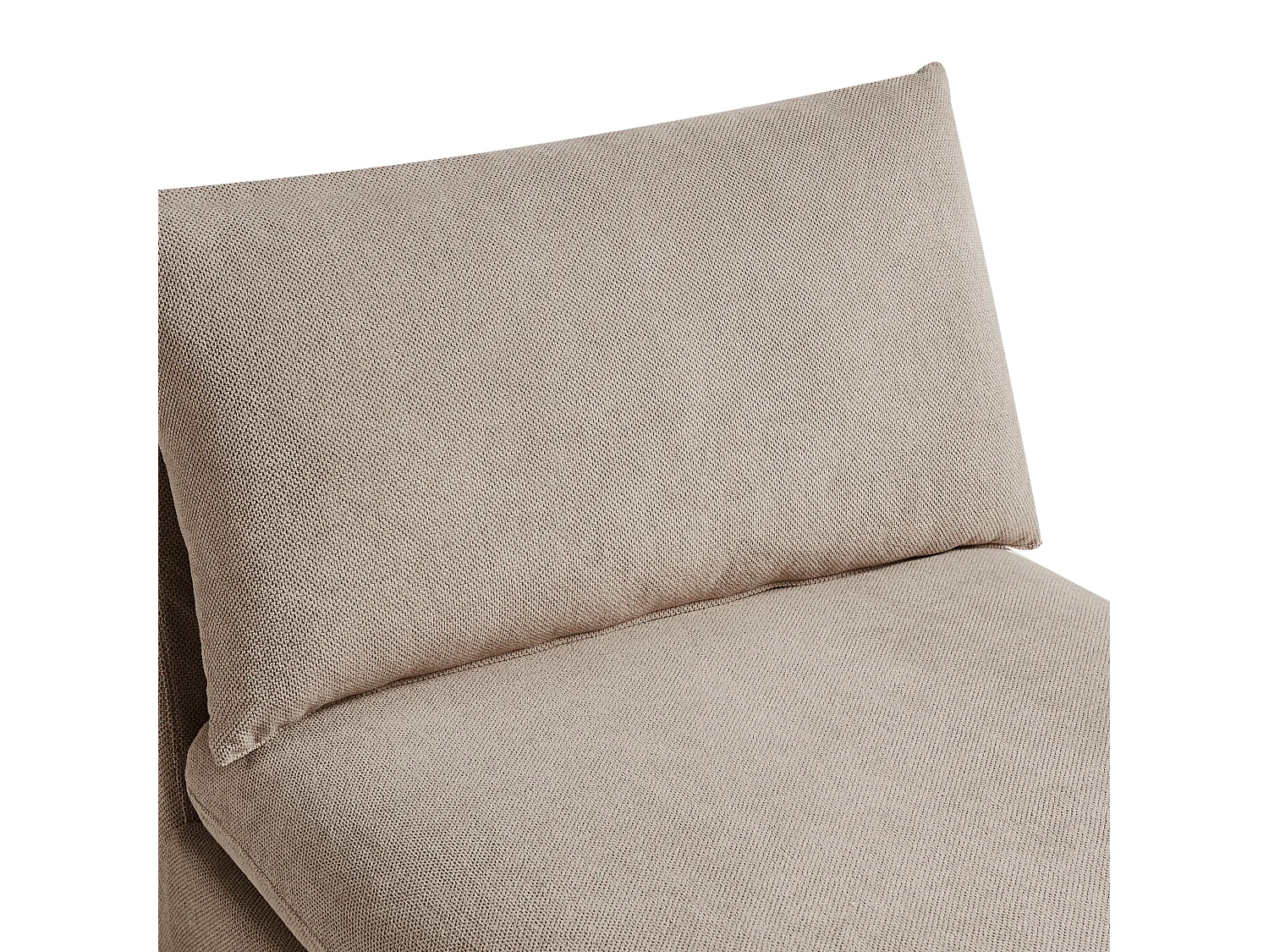 Chaise longue VIZILLE Tissu Taupe