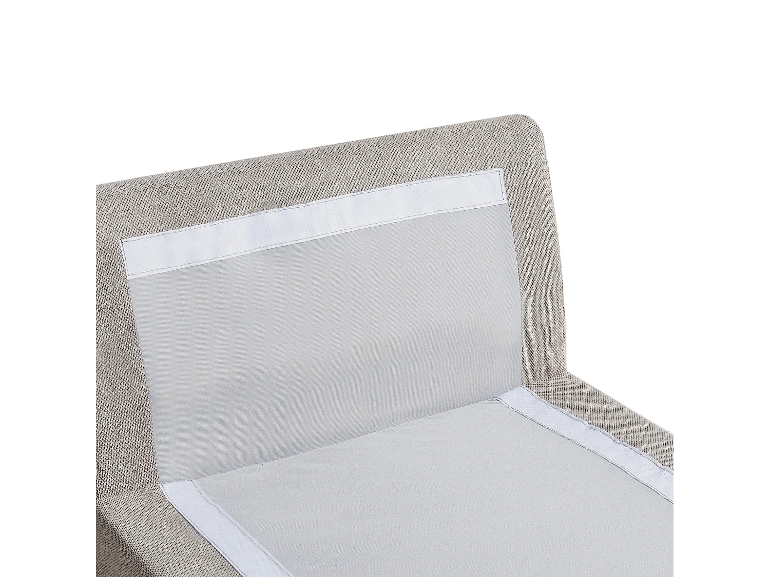 Chaise longue VIZILLE Tissu Taupe