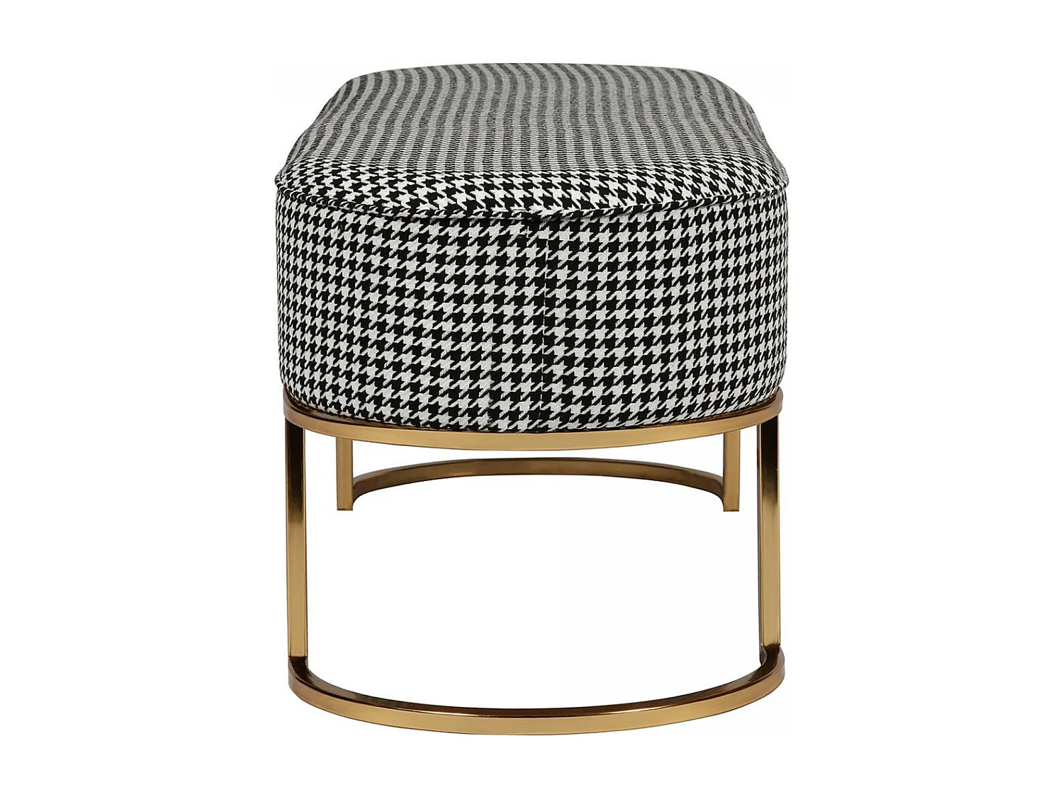 Tabouret semi artisanal ZANI 40x105x42 noir et blanc