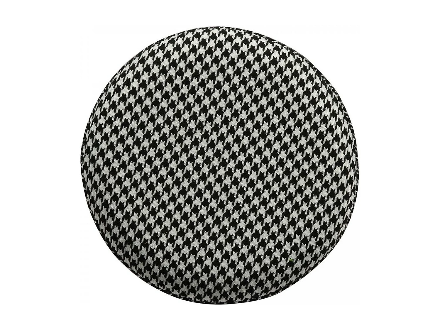 Tabouret semi artisanal ZAHI 36x36x44 noir et blanc