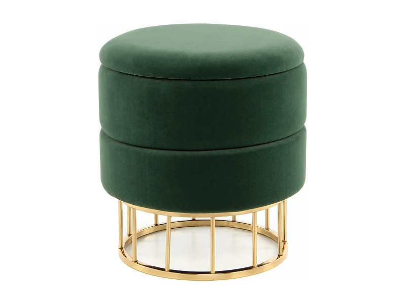 Tabouret fait main ZASE 37,5x37,5x41 vert