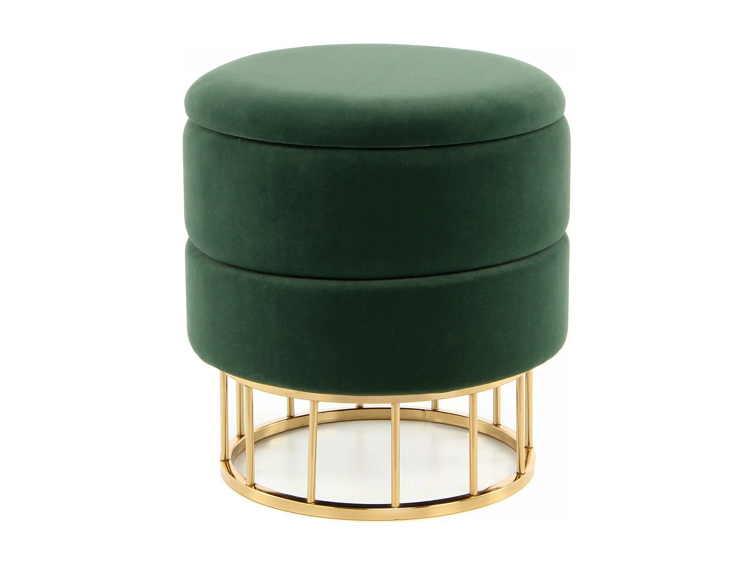 Tabouret fait main ZASE 37,5x37,5x41 vert