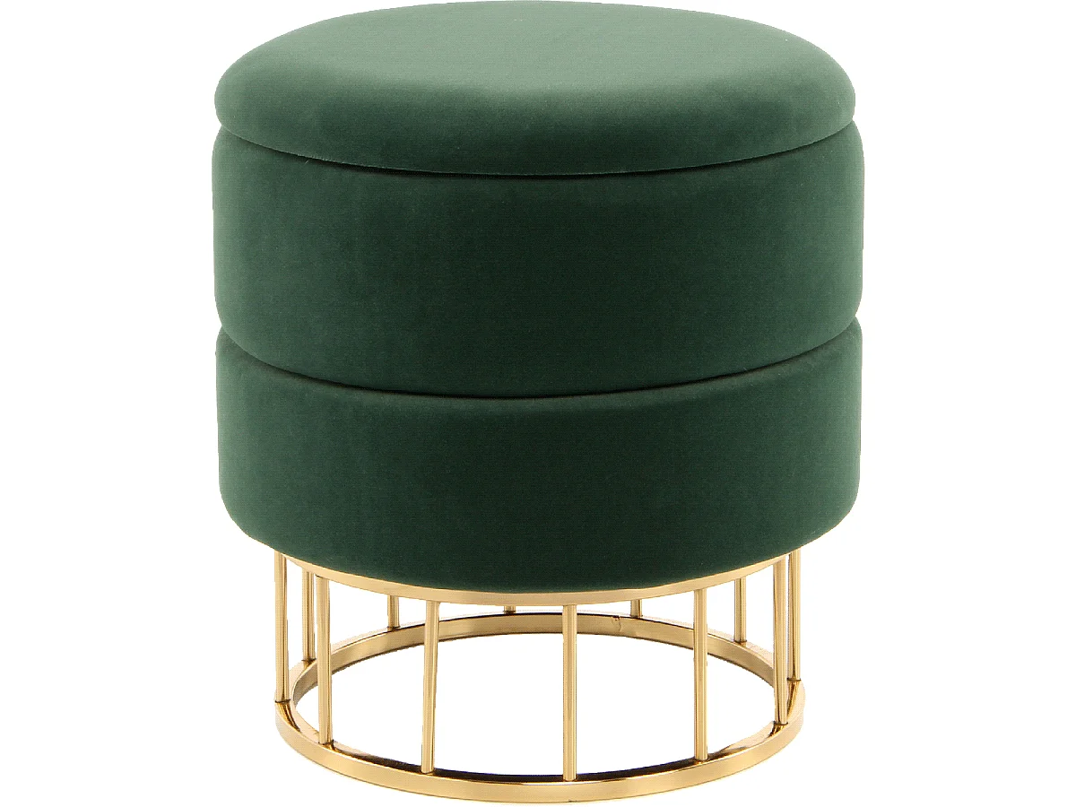 Tabouret fait main ZASE 37,5x37,5x41 vert