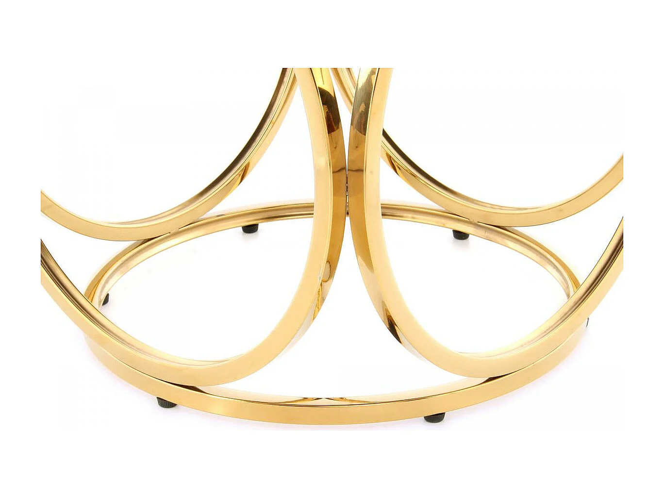 Tabouret fait main en coton ZAPE 40x40x49 taupe et or