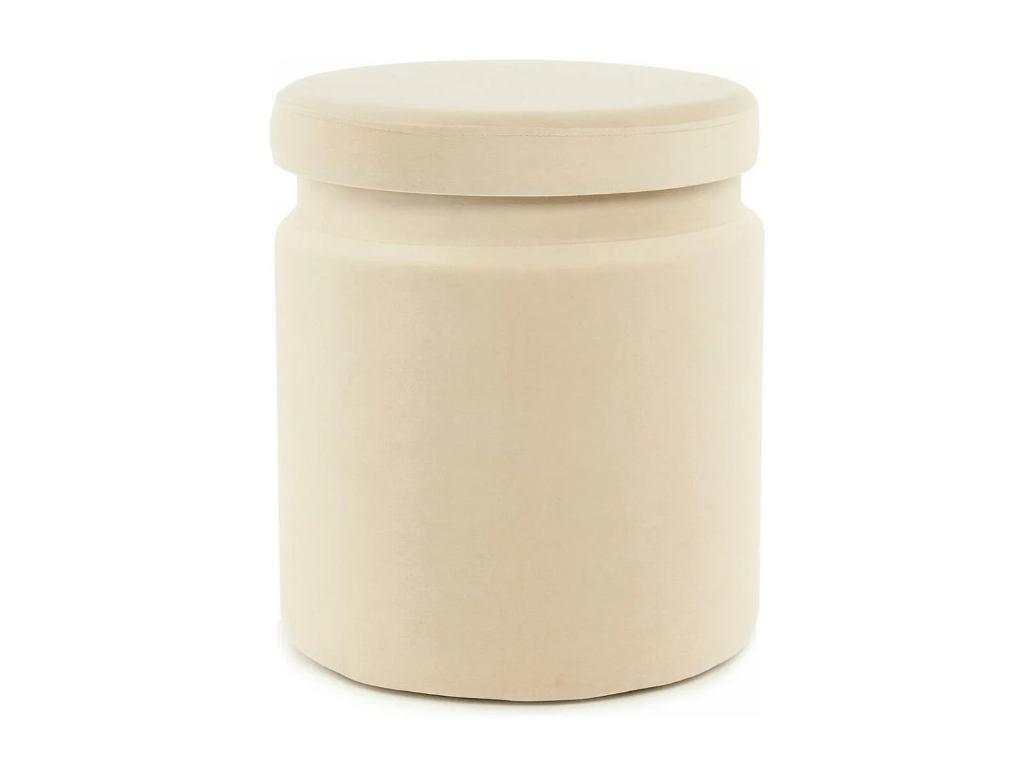 Tabouret semi artisanal LOT DE 2 ZAVE 33x33 ivoire et taupe