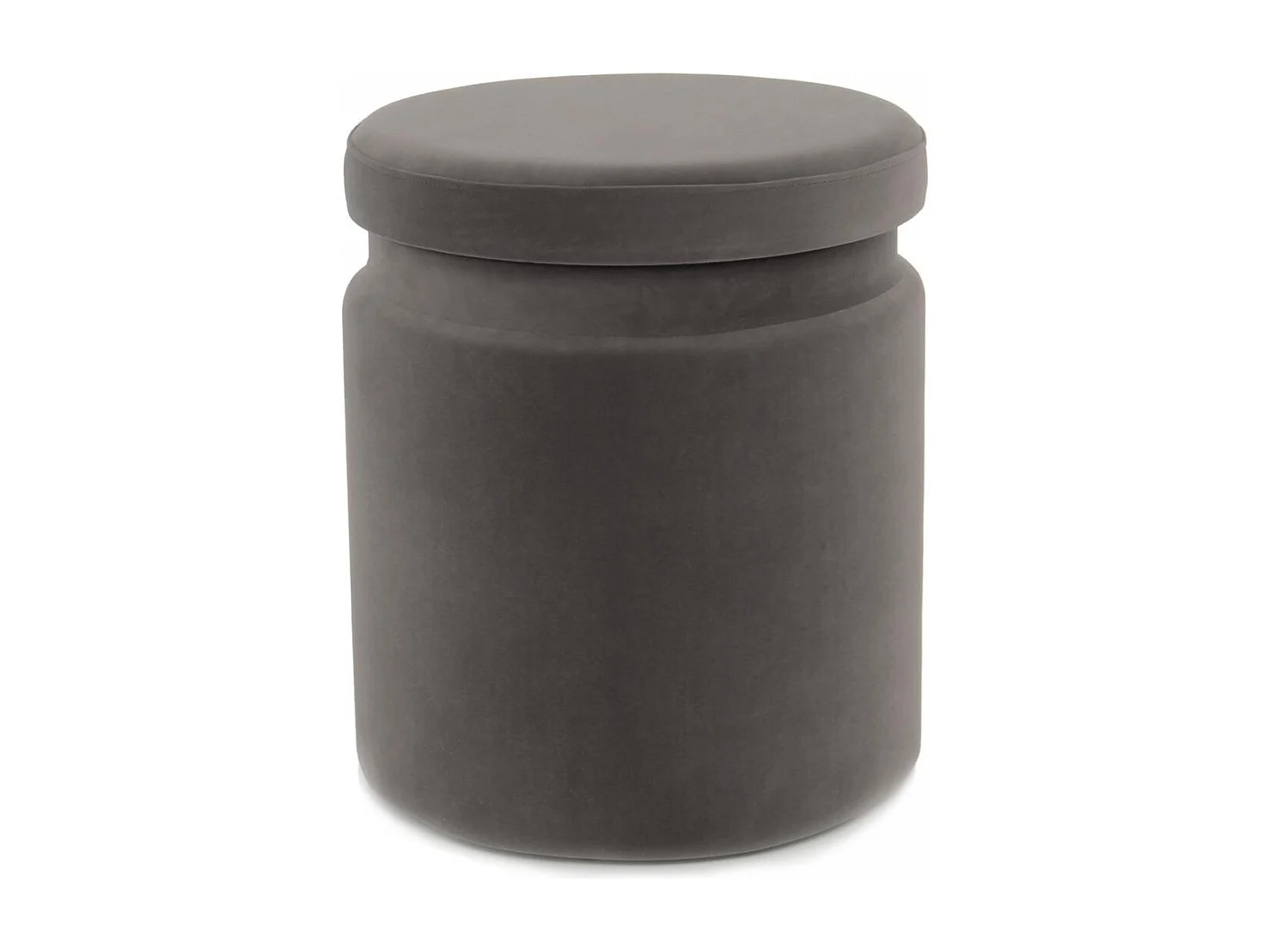 Tabouret semi artisanal LOT DE 2 ZAVE 33x33 gris et ivoire