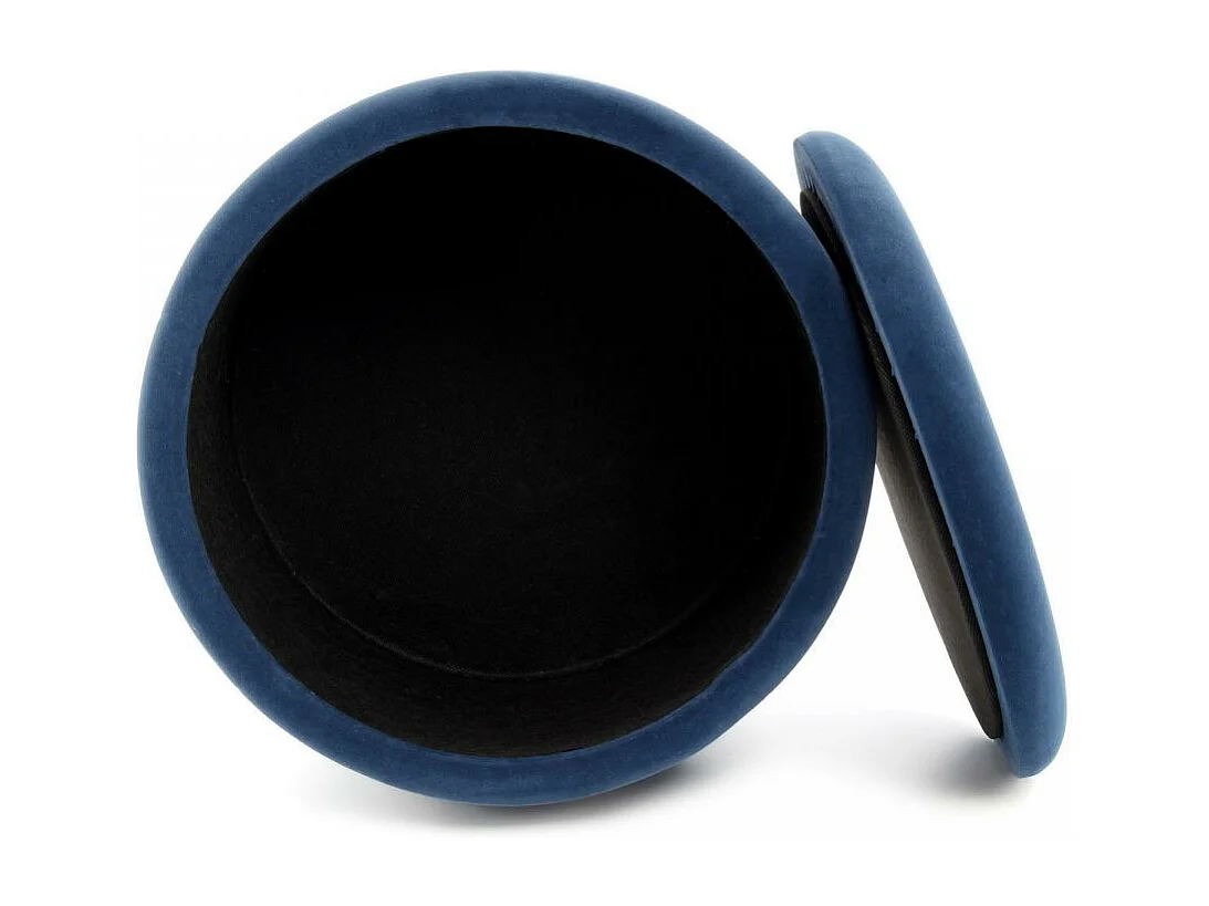 Tabouret fait main ZASE 37,5x37,5x41 bleu foncé