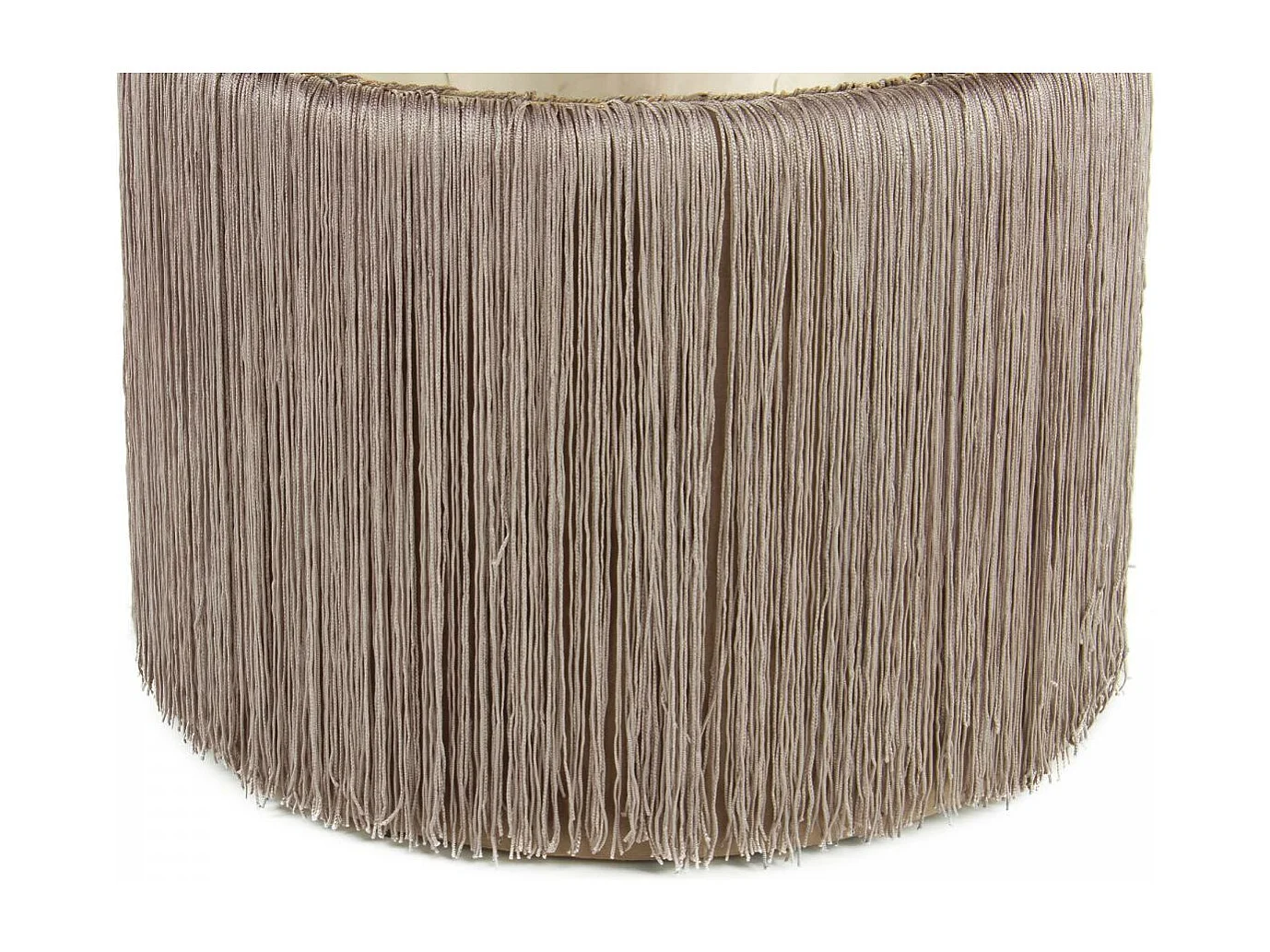 Tabouret semi artisanal ZALE 38x38x45 taupe et or