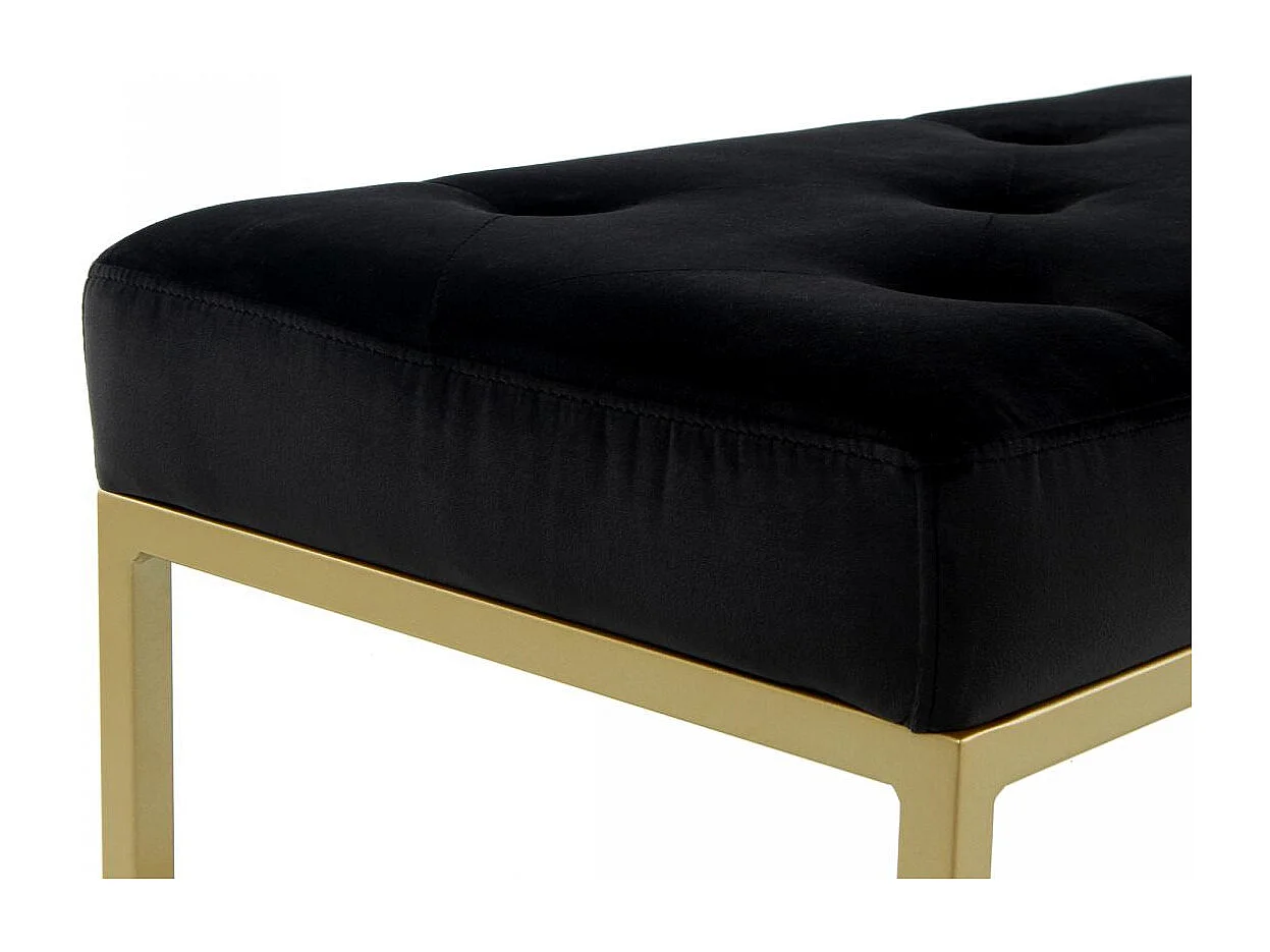 Tabouret semi artisanal ZAXE 90x40x40 or et noir