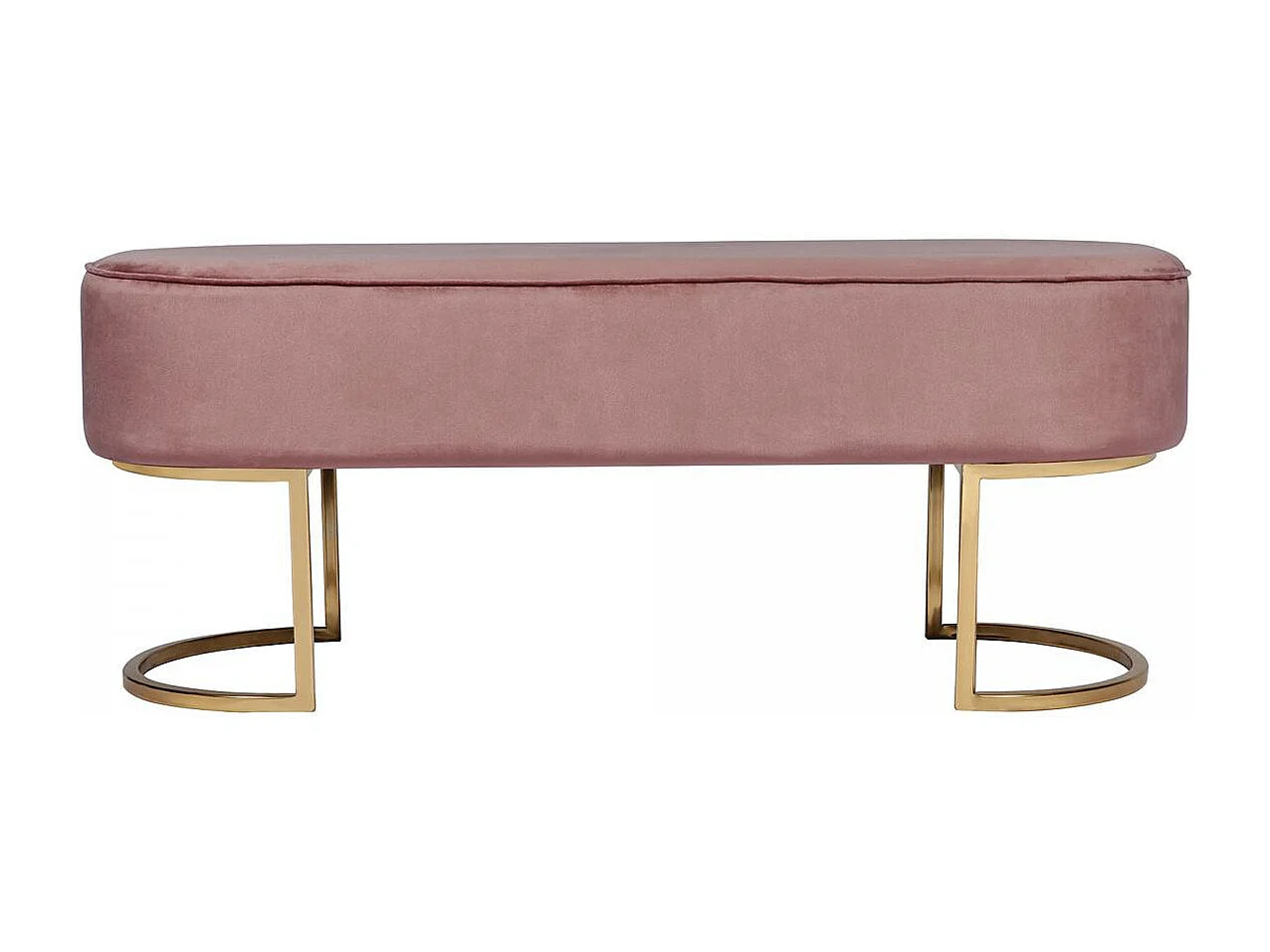 Tabouret semi artisanal ZANI 40x105x42 vieux rose et or