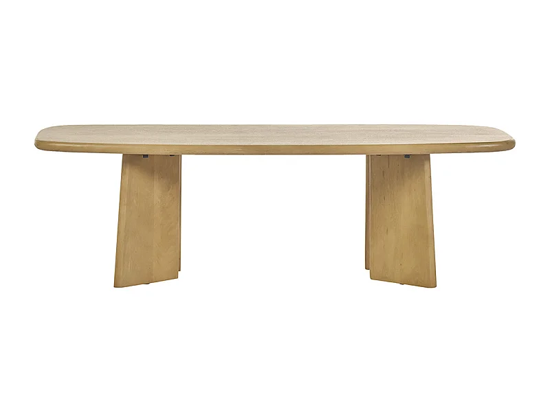 Mesa de centro rectangular de madera de mango macizo L120 cm SOTA