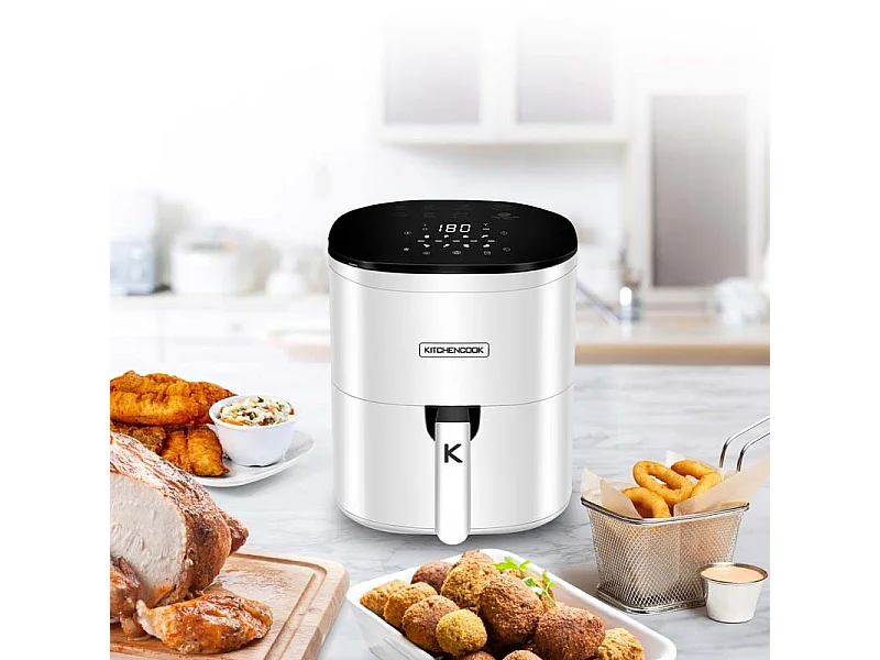 Friteuse Sans Huile De 6.5l 8 Programmes Airmed6 White De Kitchencook
