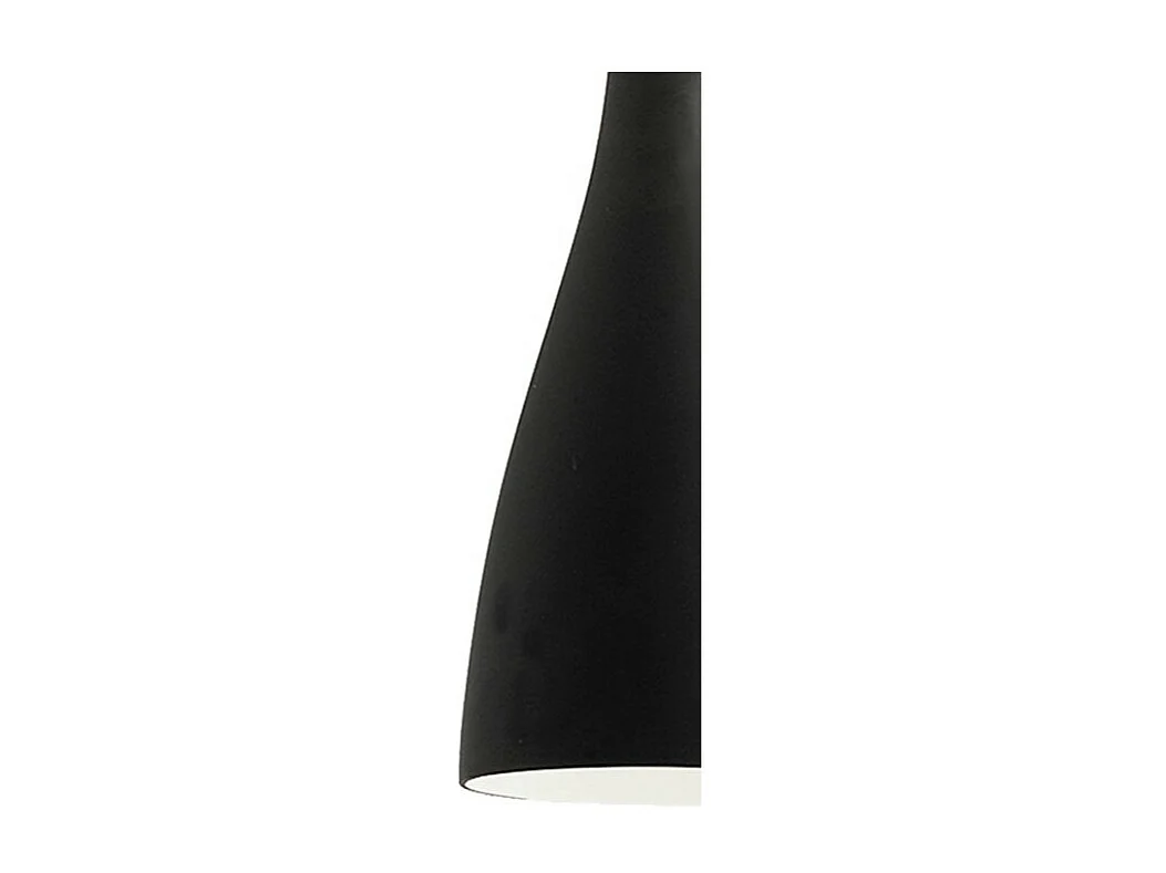 Lampe suspendue en verre soufflé FLUT-035710-NOIRSP1 avec câble ajustable
