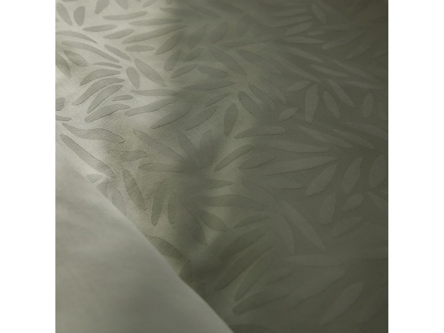 Baumwoll-Jacquard-Bettwäsche Scuba dunkelgrün 160x200