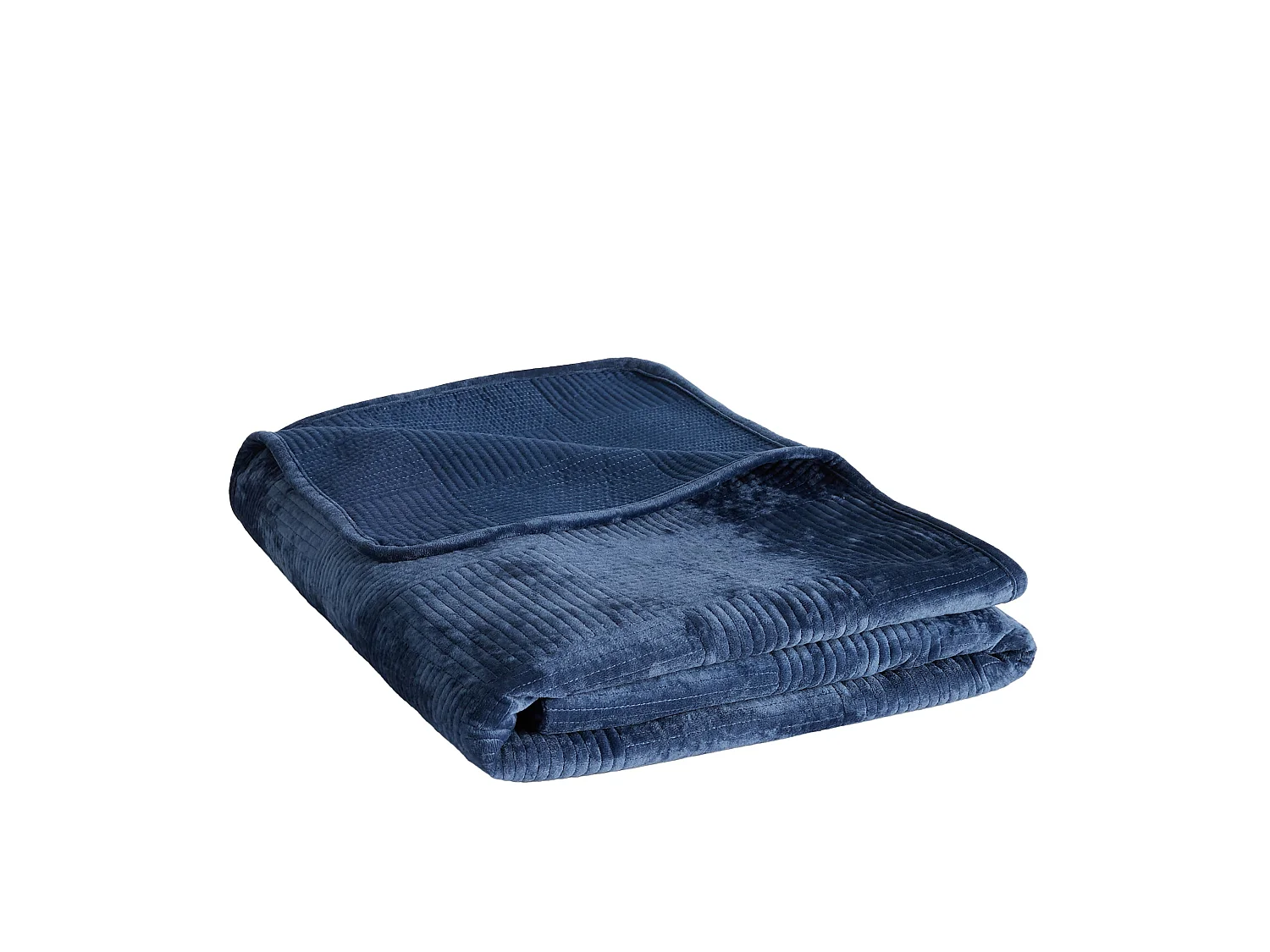 Jeté de lit Quadron Bleu Foncé Polyester 200x220