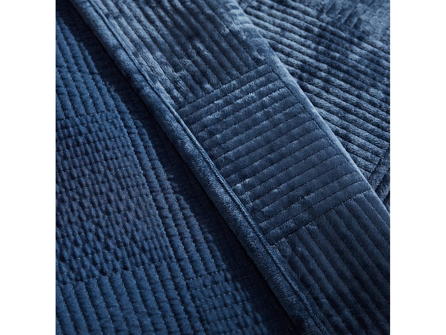 Tagesdecke Quadron Dunkelblau 200 x 220