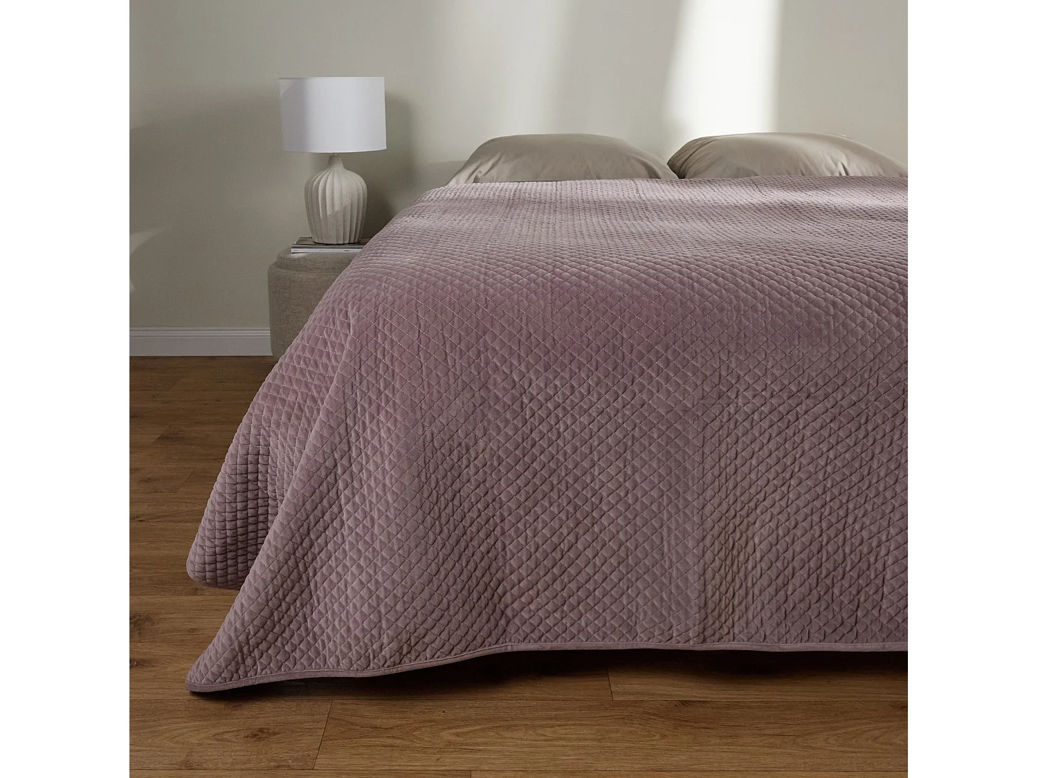 Tagesdecke Plums blassrosa 200 x 220